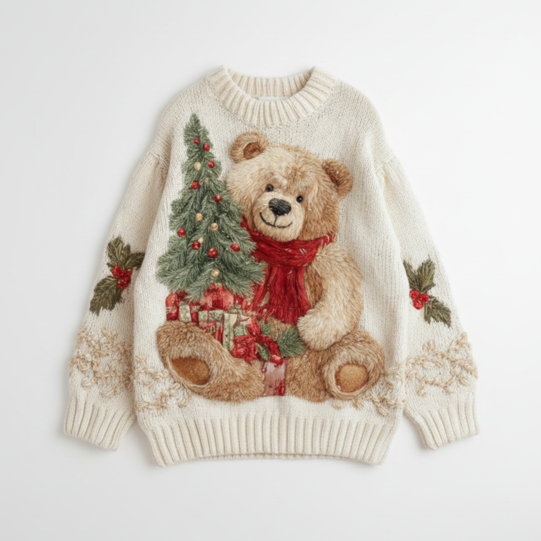 Elena – Christmas Sweater with Festive Details