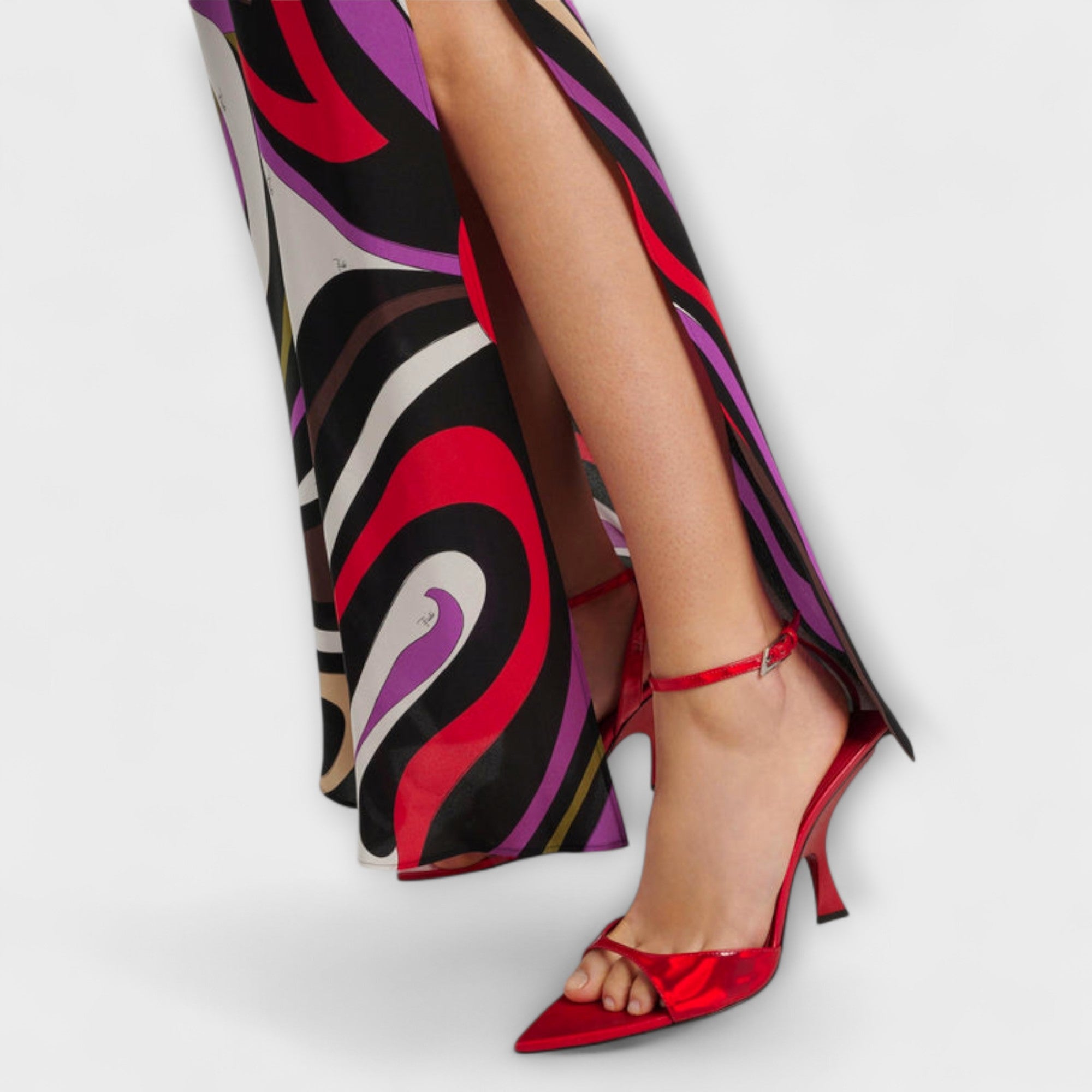 Daphne - Maxi Dress in Marble Print