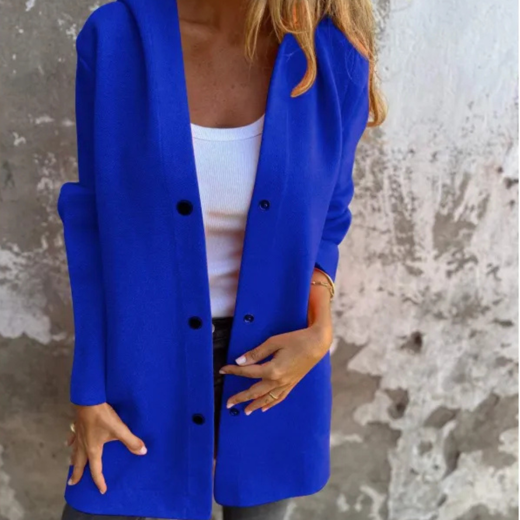 The Alvionne – Buttoned Hooded Cardigan