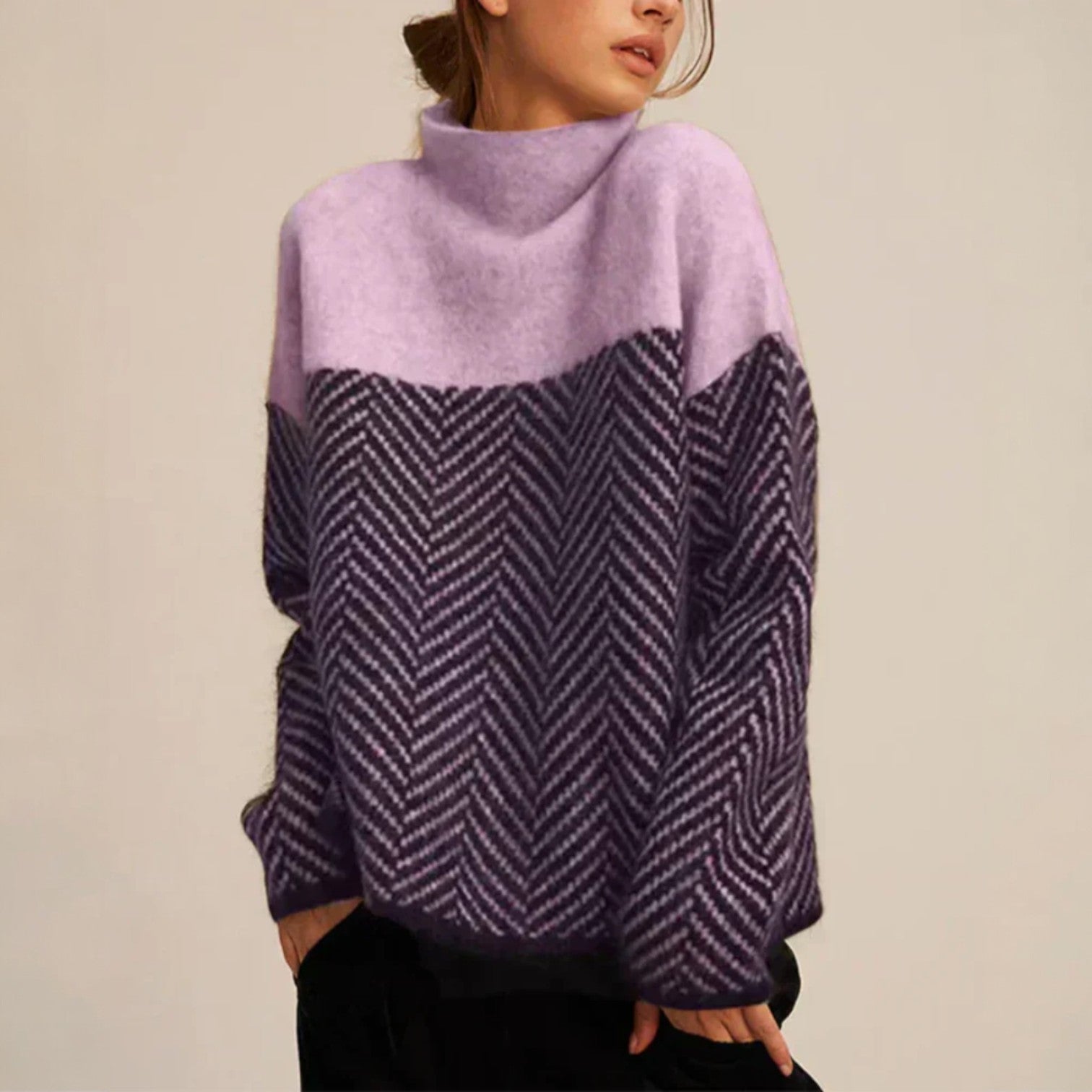 The Elvarine – Cotton Turtleneck Sweater