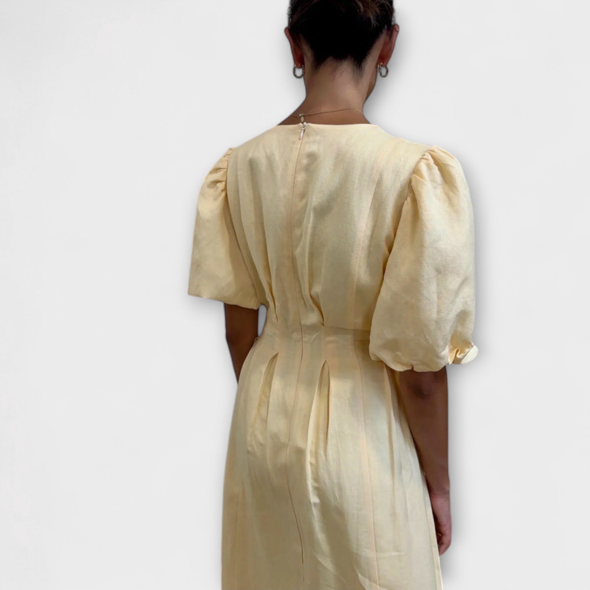 Josephine - Butter Yellow Maxi Dress with Airy Design