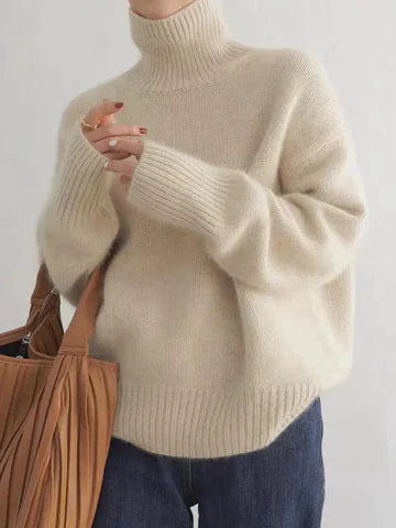 The Aurellane – Luxe Cashmere Turtleneck Sweater