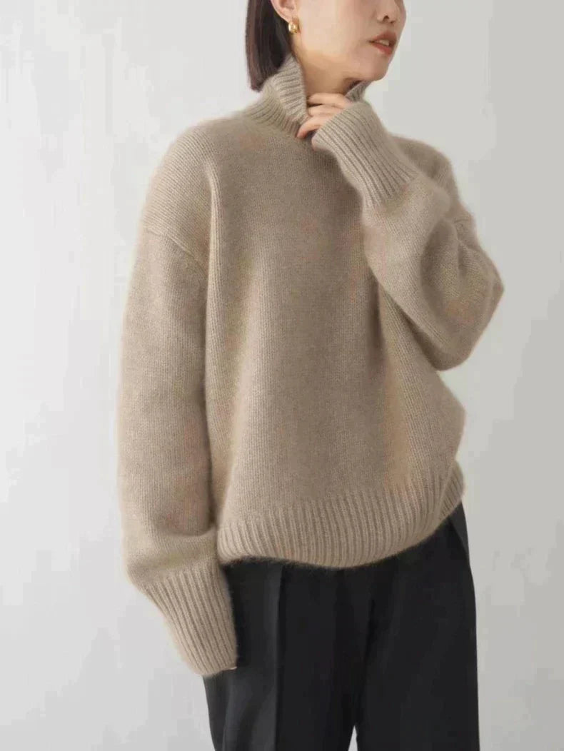 The Aurellane – Luxe Cashmere Turtleneck Sweater