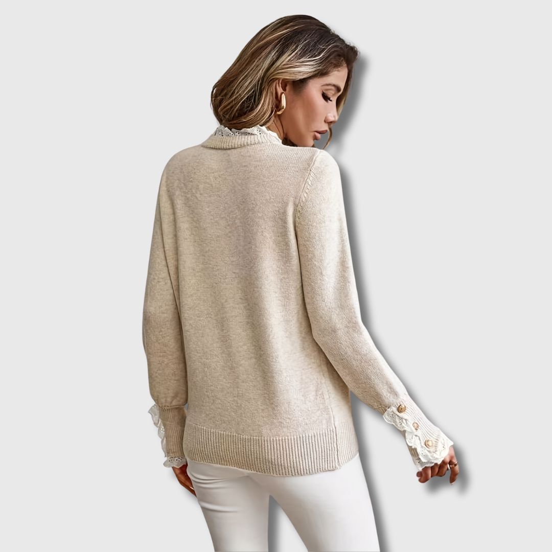 The Amélise – Lace Detail Sweater