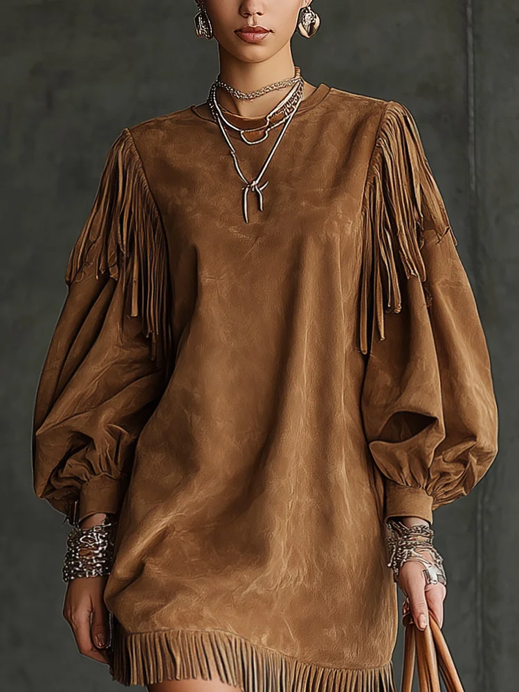 Vintage Mini Dress with Sleeves