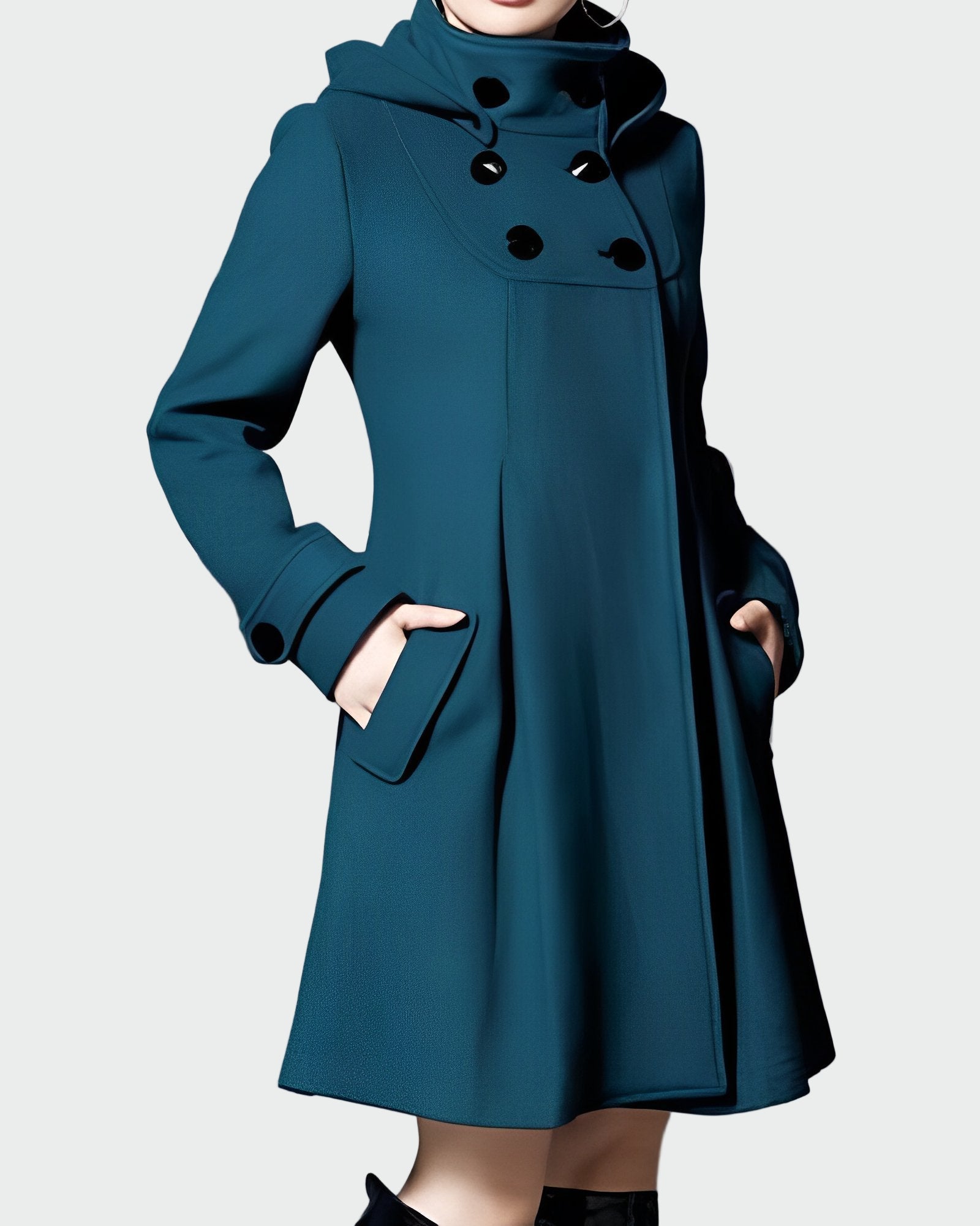 Jocelyn | Hooded Coat with Collar
