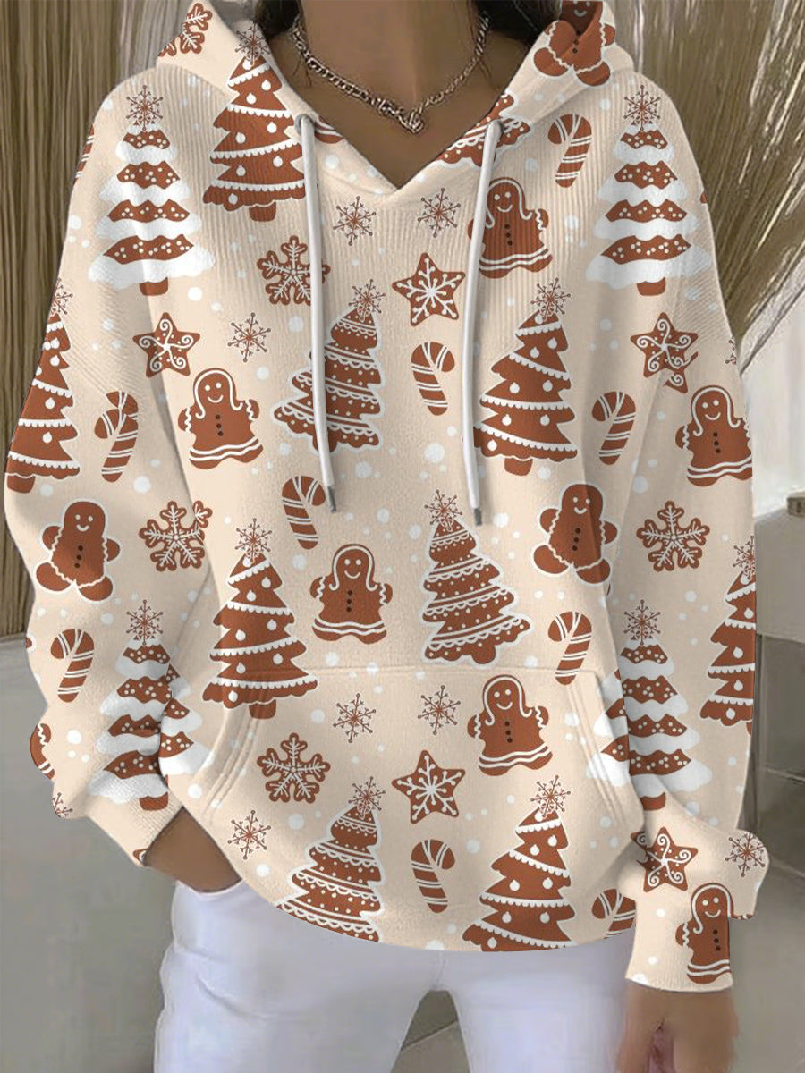 Women's Christmas Print Sweatshirt with patterns